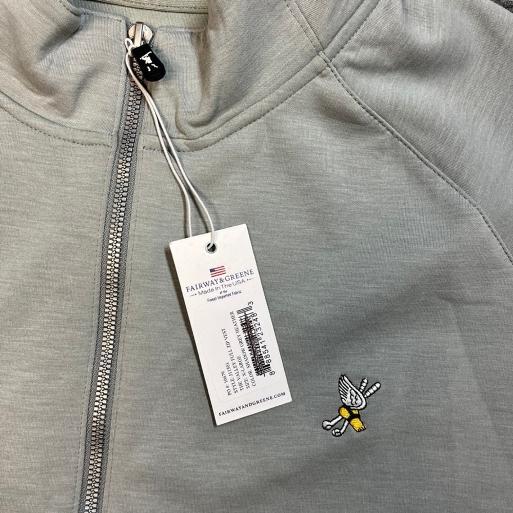 NWT Fairway & Greene Mens The Valley Full Zip Vest Shadow Grey XL Iona College - Picture 4 of 10
